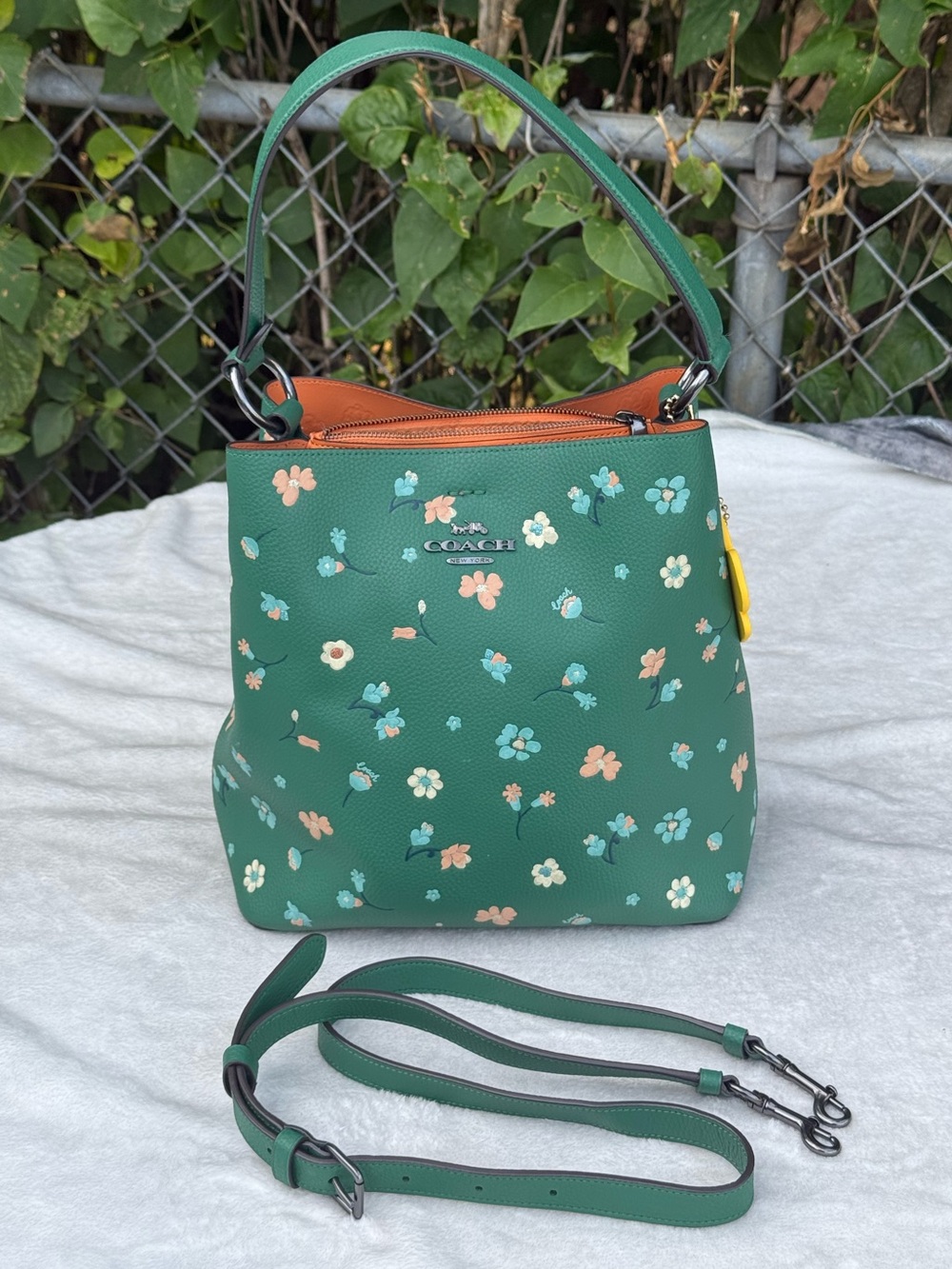 Coach Town Bucket Bag With Mystical Floral Print